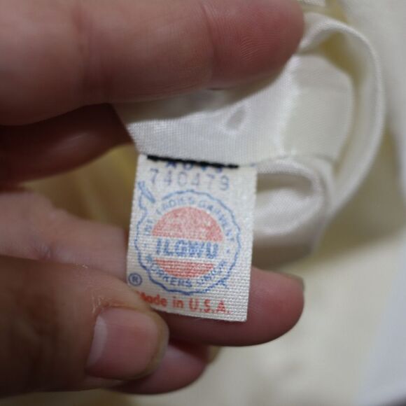 Talbots Vintage Union Label White 3 Button Blazer Jacket Gold Buttons 8 - Picture 12 of 12